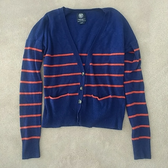 American Eagle Outfitters Sweaters - EUC American Eagle Wool Blend Striped Cardigan
